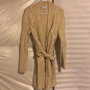 Long knitted sweater